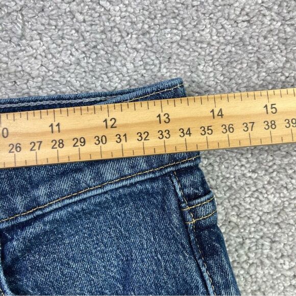 Gap Jeans Women’s 26 Blue Cheeky Straight High Rise Dark Wash Button Fly - Picture 6 of 10